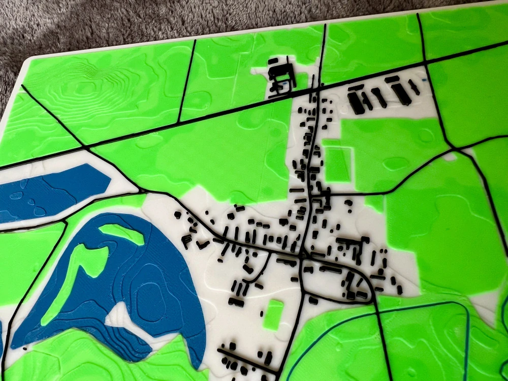 3D reliéfní mapa