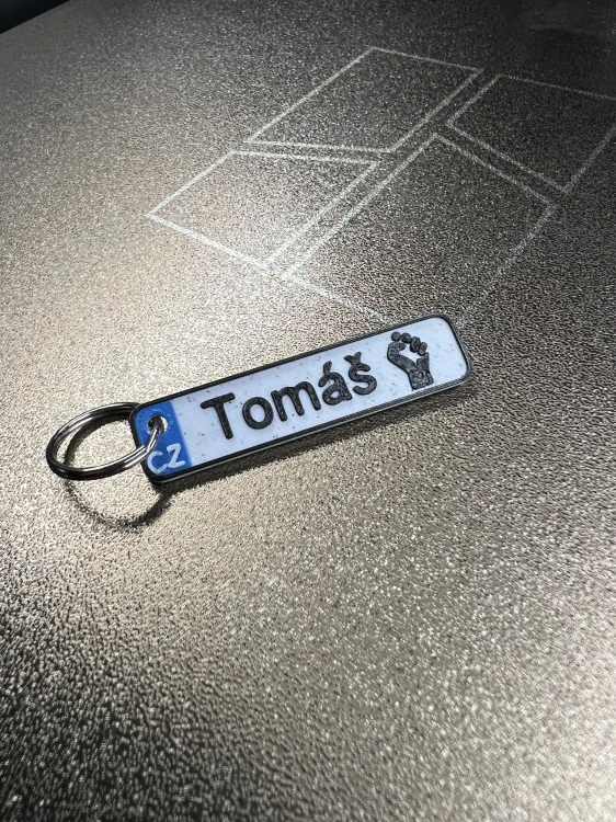 Personalizovaná klíčenka SPZ