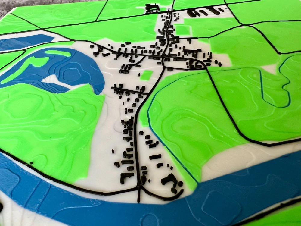 3D reliéfní mapa