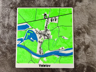 3D reliéfní mapa